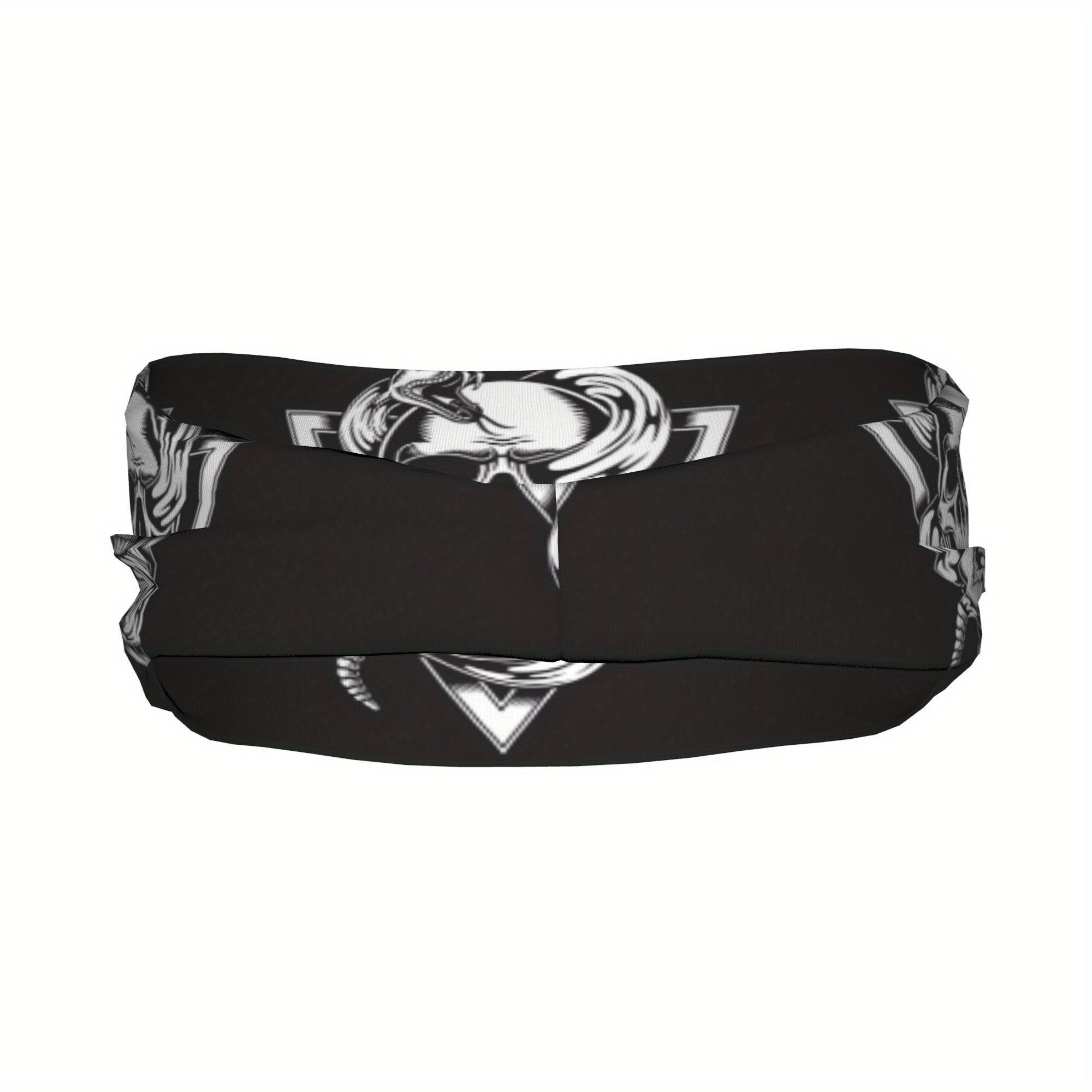 Skull & Snake Sports Headband Sweat Wicking Stretchy Unisex Polyester