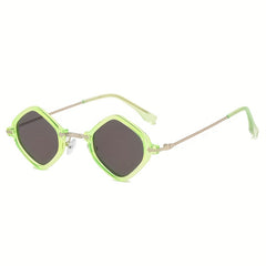 Retro Irregular Frame Men's Sunglasses with Case