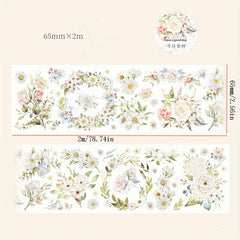 Rose Flower Series Paper Tape 2m Roll
