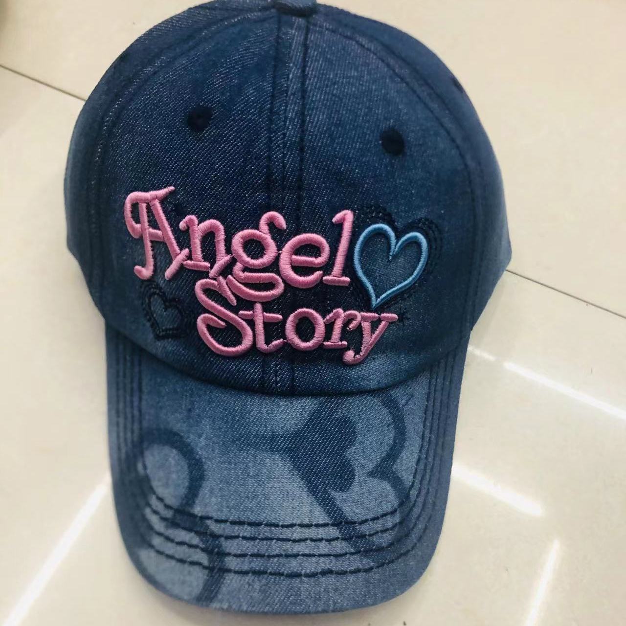 Y2K Letter Embroidery Baseball Cap Cotton Vintage Sports Hat Adjustable
