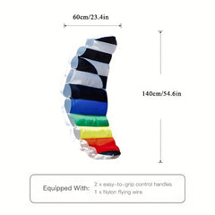 Double Line Soft Sports Kite for Family - Outdoor Flying Kite for Kids