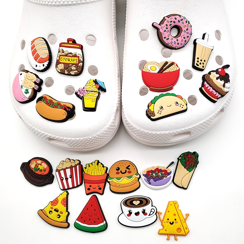 20pcs Cartoon Flower Shoe Buckle DIY Decoration For Clogs