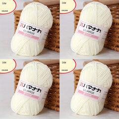 4pcs Soft Milk Cotton Knitting Yarn Anti Pilling 4ply Cotton Yarn for Crochet