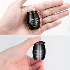 Small Stainless Steel Pet Urn Dog Ashes Container Ashes Holder Memorial