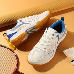 Men's Pro Badminton Shoes Non Slip Lace Up Sneakers