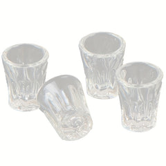 4pcs Mini Resin Transparent Cup Dollhouse Accessories Model