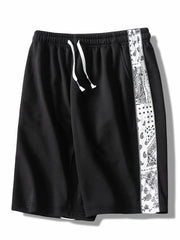 Men's Reflective Strip Loose Sports Shorts