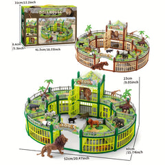 Zoo Play House Toys Castle Villa Dinosaur Villa Animal Farm Gift