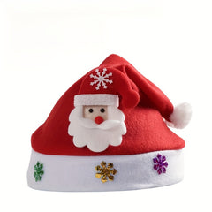 Classic Christmas Hat Snowman Elk Santa Decors Halloween Cosplay Props