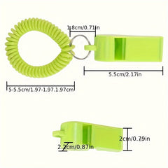 Colorful Referee Whistle With Wristband - Outdoor Sports Supplies