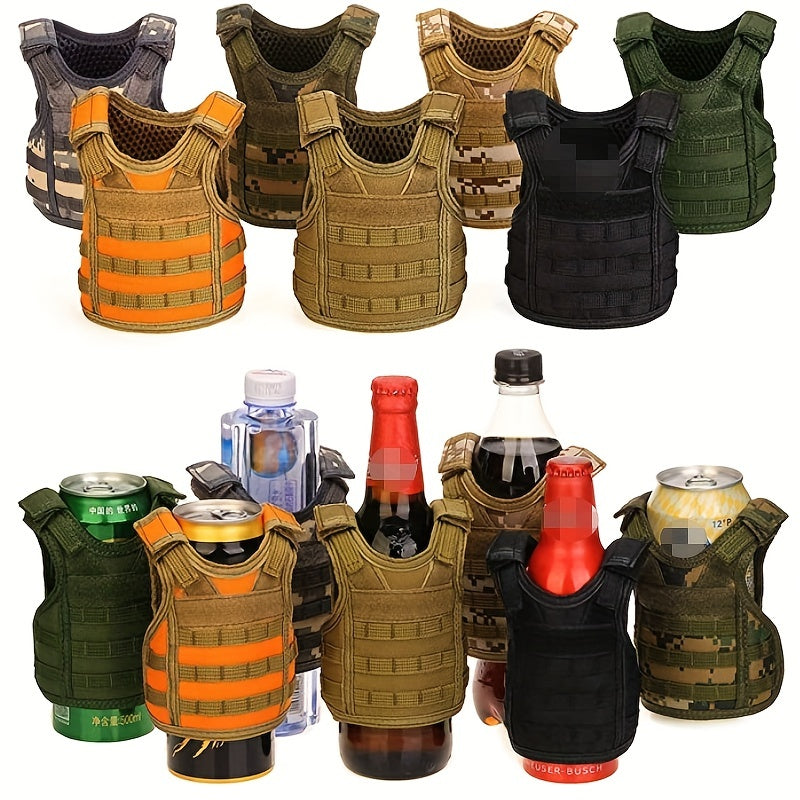 3pcs Outdoor Mini Vest Beer Cover Fun Decoration Beverage Holder