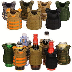 3pcs Outdoor Mini Vest Beer Cover Fun Decoration Beverage Holder