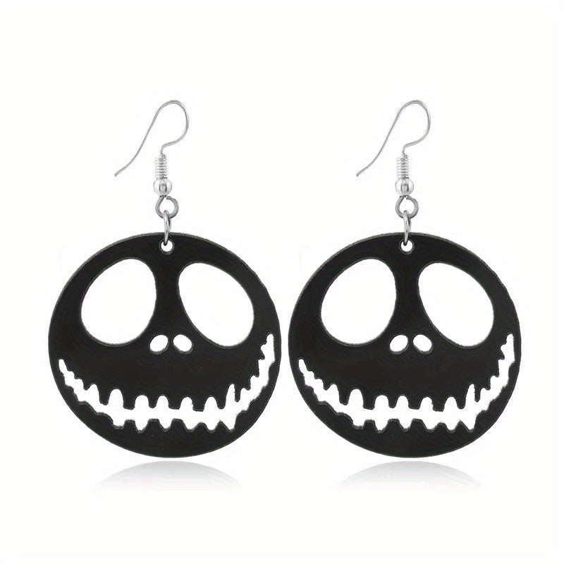 Halloween Skull Pumpkin Spider Earrings European American Gift