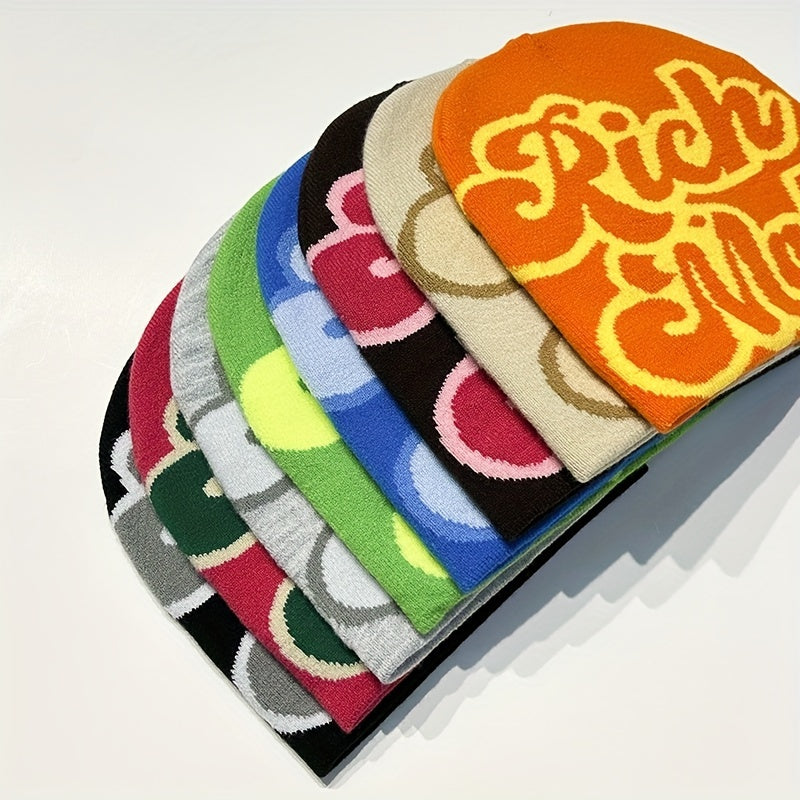 Colorful Knit Beanie Hat for Men and Women - Autumn/Winter
