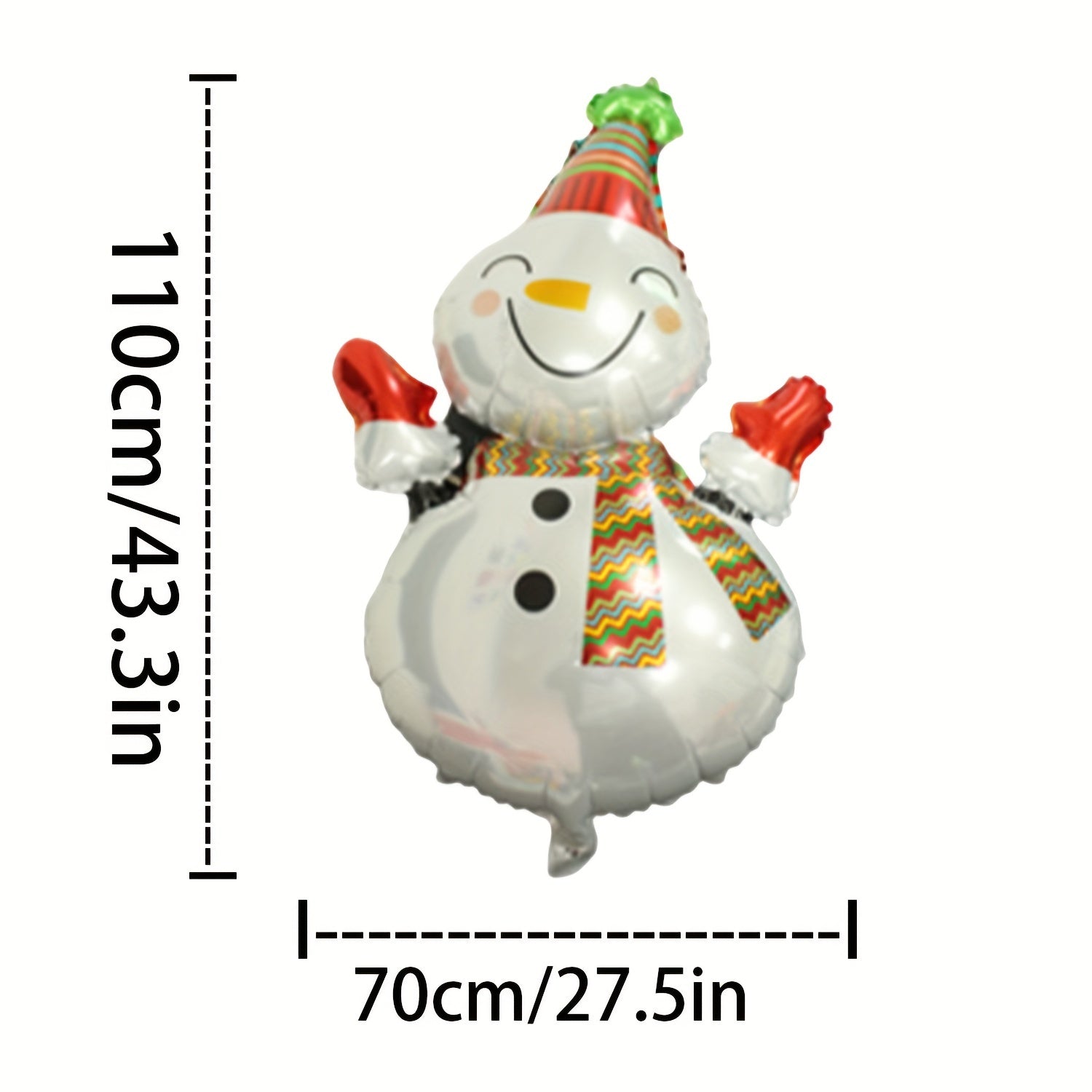 Christmas Snowman Foil Balloon Decoration Large Smiling Snowman