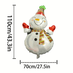 Christmas Snowman Foil Balloon Decoration Large Smiling Snowman