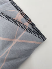 Geometric Print Casual Button Up Long Sleeve Shirt
