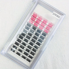 100 D Curl 14mm Wispy Lashes Cluster for DIY Eyelash Extensions