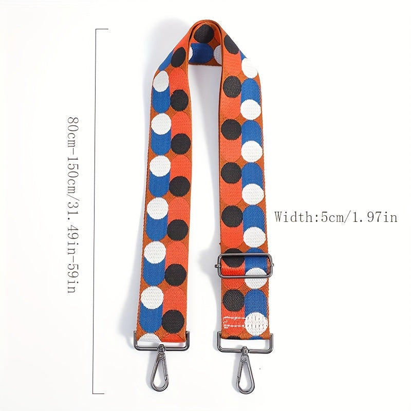 Colorful Pattern Bag Strap Adjustable Removable Strap Travel Accessories
