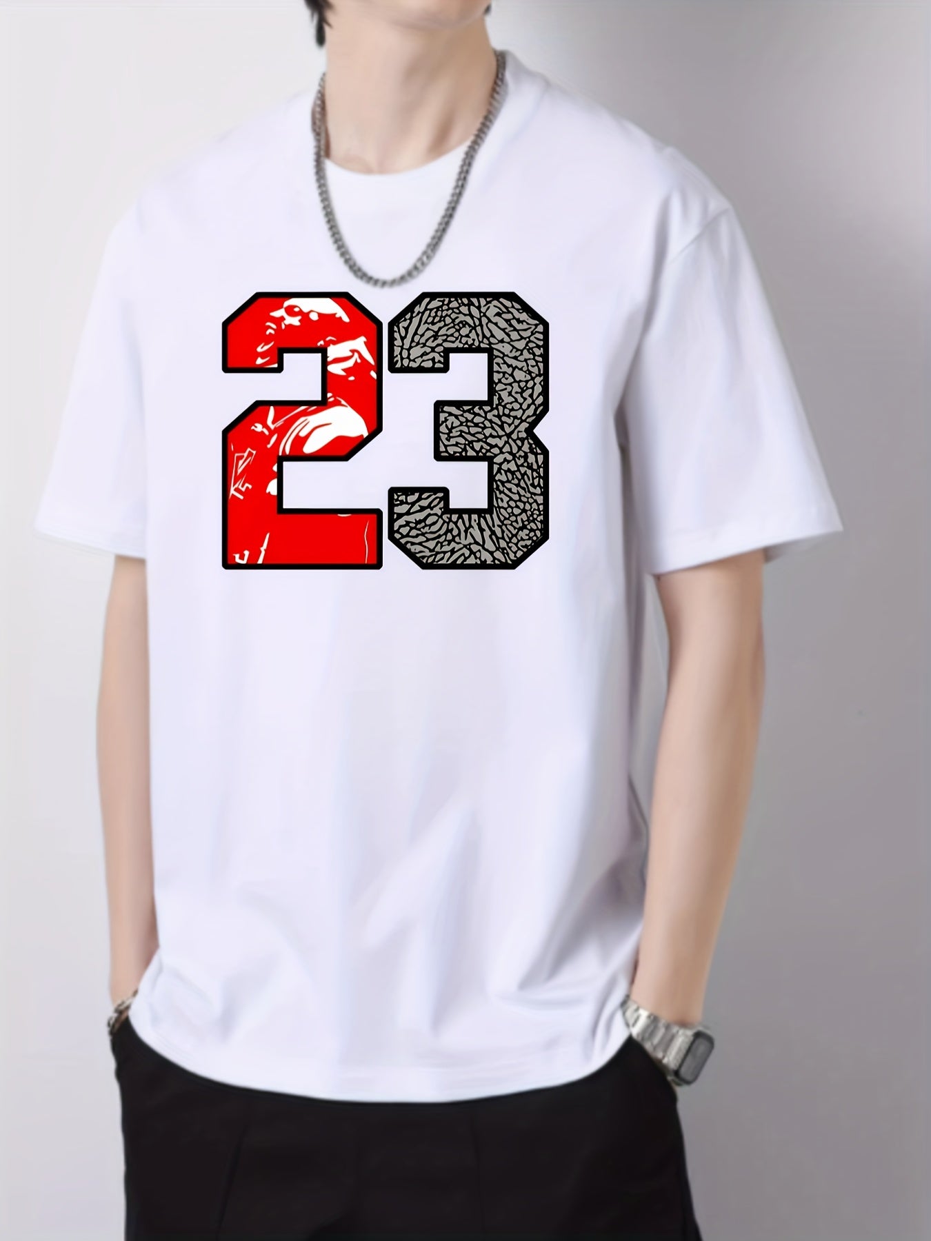 Men's Cotton Graphic Crew Neck Active T shirt Casual Comfy Tees For Summer