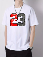 Men's Cotton Graphic Crew Neck Active T shirt Casual Comfy Tees For Summer