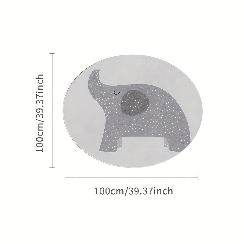 Cute Cartoon Water Absorbent Crawling Mat for Babies and Toddlers