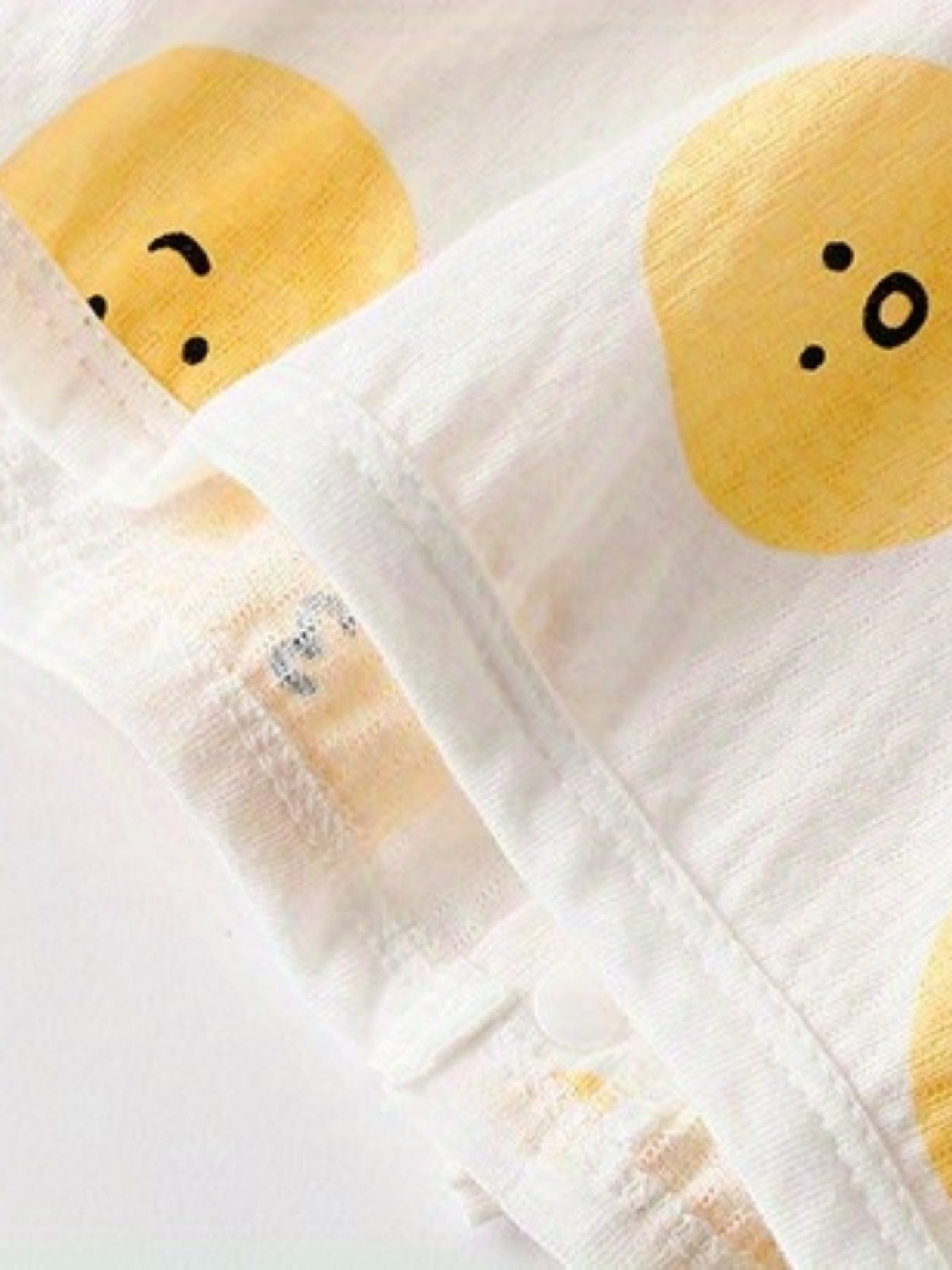 Girls Casual Cartoon Smile Face Hooded Outwear for Summer Holiday
