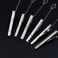 Men's Tie Clip Silvery Business Collar Clip