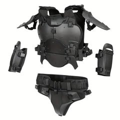 Outdoor Training Protective Vest Set with Adjustable Pads and Molle Belt