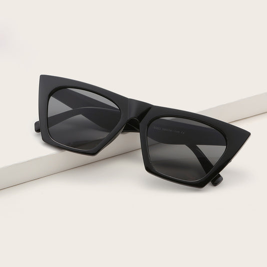 Vintage Ladies Oversized Square Sunglasses Mirror Sun Protection Lenses