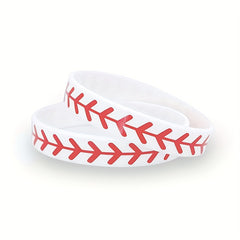 Baseball & Softball Silicone Bracelet Cheer Up Play Ball Sports Bracelet