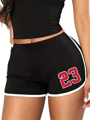 Women's Casual High Rise Skinny Shorts