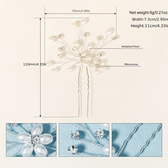Floral Wedding Hair Pins Bridal Headpiece Bridesmaid Bobby Pins