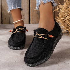Solid Slip On Sneakers Lightweight Non-slip Sport Shoes