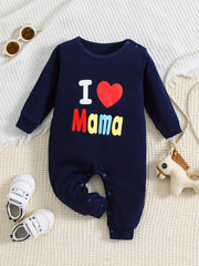Cartoon Print Long Sleeve Baby Onesie Romper