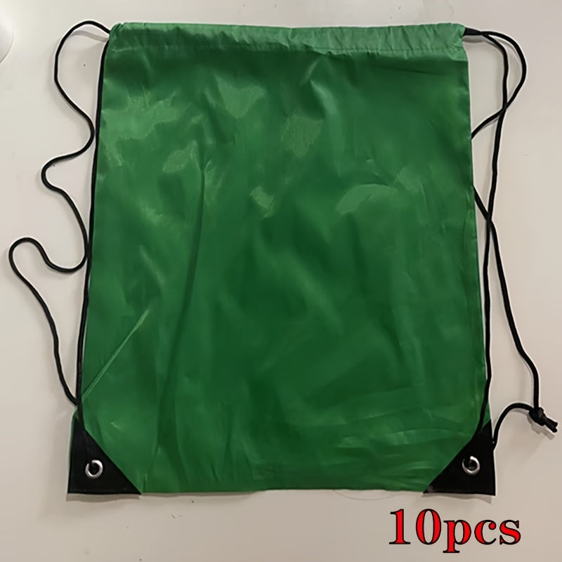 30pcs Unisex Drawstring Backpack Sports Bags Gym & Outdoor Activities