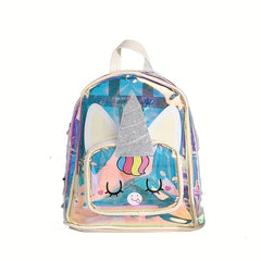 Kids Transparent Travel Backpack Shoulder Bag