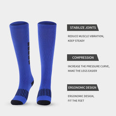 High Performance Compression Socks for Men - Colorful Stripes