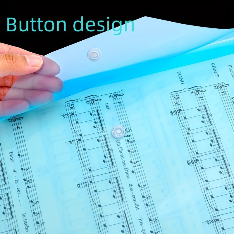 145pcs Transparent A4 File Bag Button Storage Bag