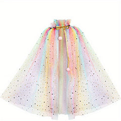 Rainbow Princess Dress Costume Party Cosplay Dress Up Supplies