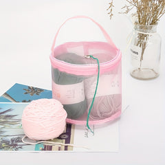 Foldable Yarn Storage Bag, Portable Knitting Yarn Balls Organizer Basket