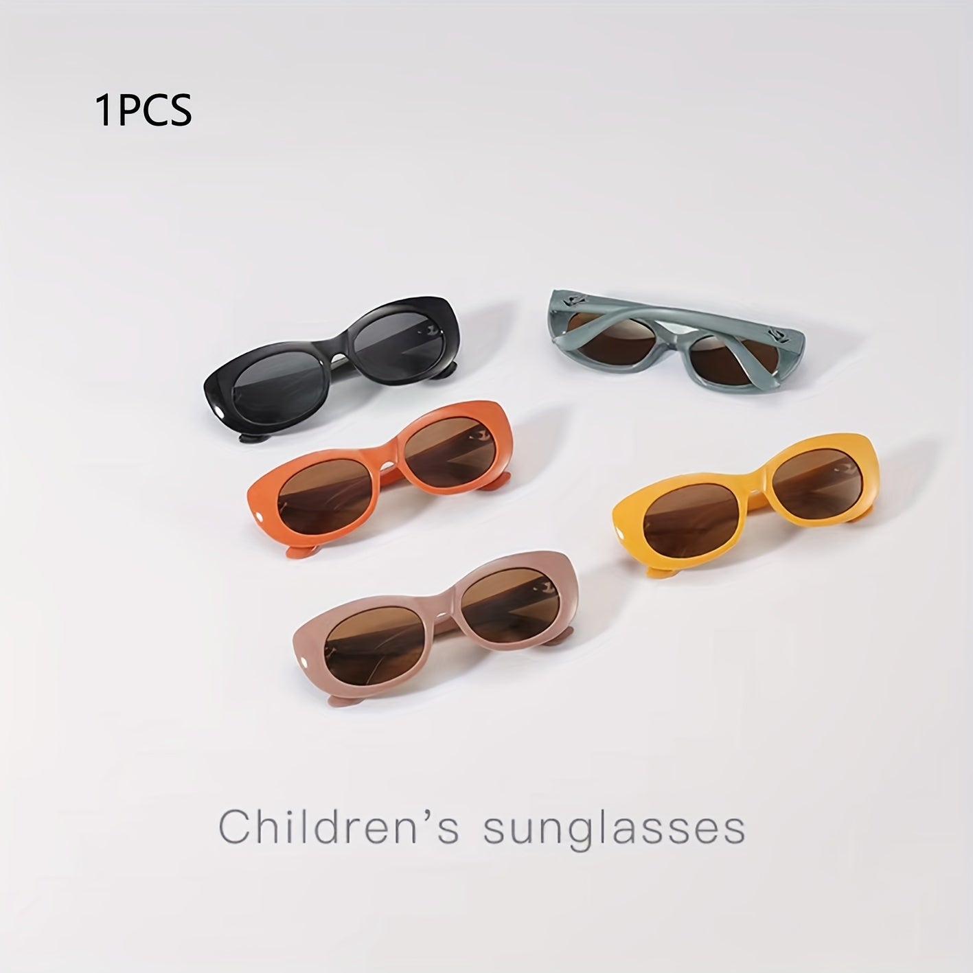 Kids Retro Oval Sunglasses UV Protection