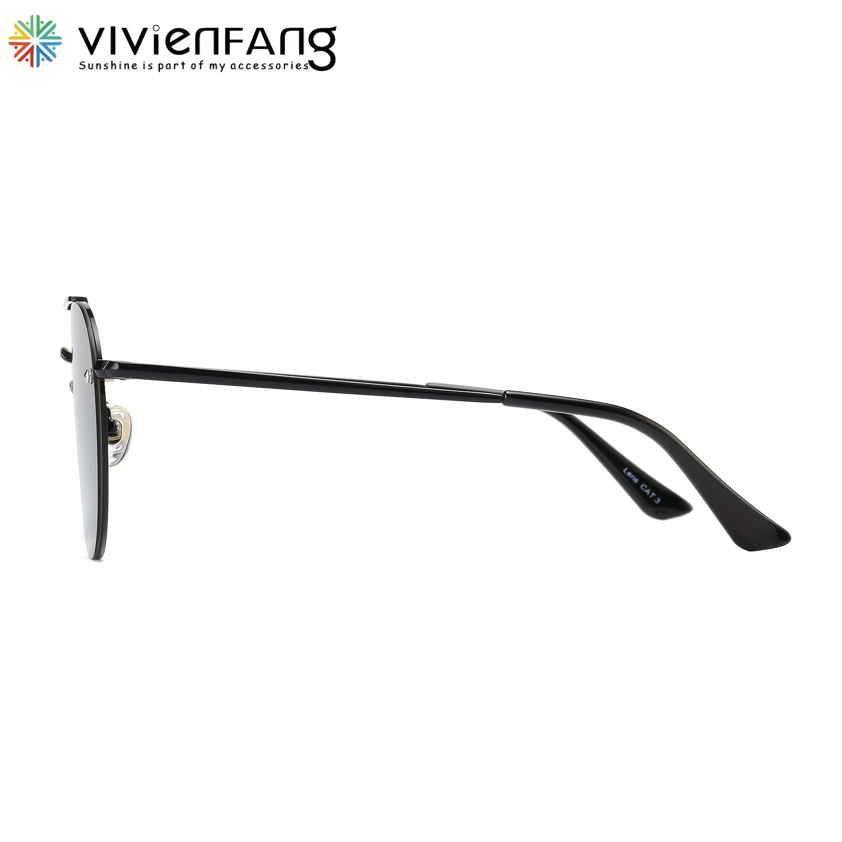 VIVIENFANG Round Polarized Aviator Sunglasses For Men UV Protection
