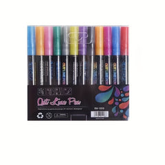 24 Colors Outline Markers for Scrapbook Photo Album Easter Eggs Crafts