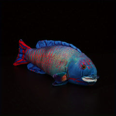 BLUESLEMON 35 Wrasse Plush Toy Fish Stuffed Animal Ocean Series Home Decoration