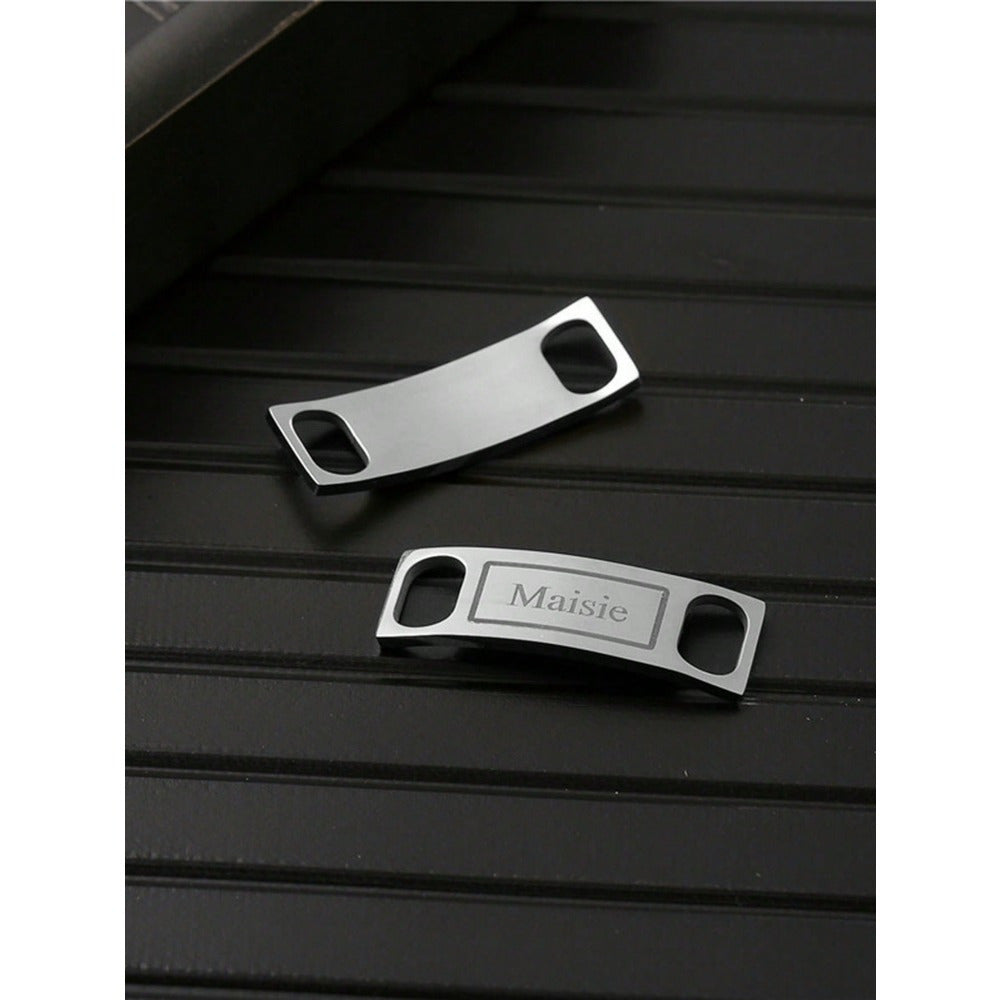 Personalized Name Shoe Buckles with Initials Engraving