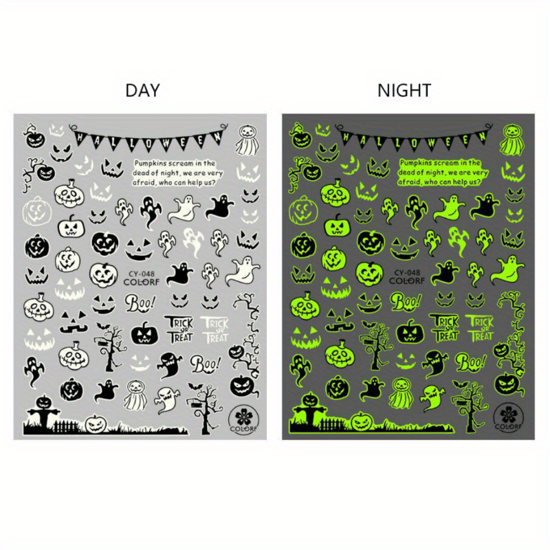 3D Luminous Stickers Flame Star Glitter Resin Filling Nail Art DIY