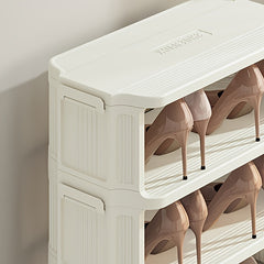 Stackable Small Shoe Rack Entry Door Shoe Cabinet Space Saving Shoe Storage