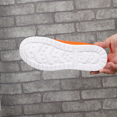 Sporty Walking Shoes Chain Decor Mesh Slip On Sneakers Women's Footwear