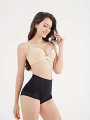 Lace Trim Shaping Panties Tummy Control Compression Panties